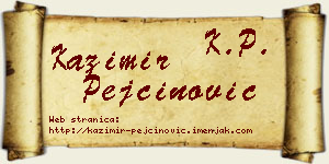 Kazimir Pejčinović vizit kartica